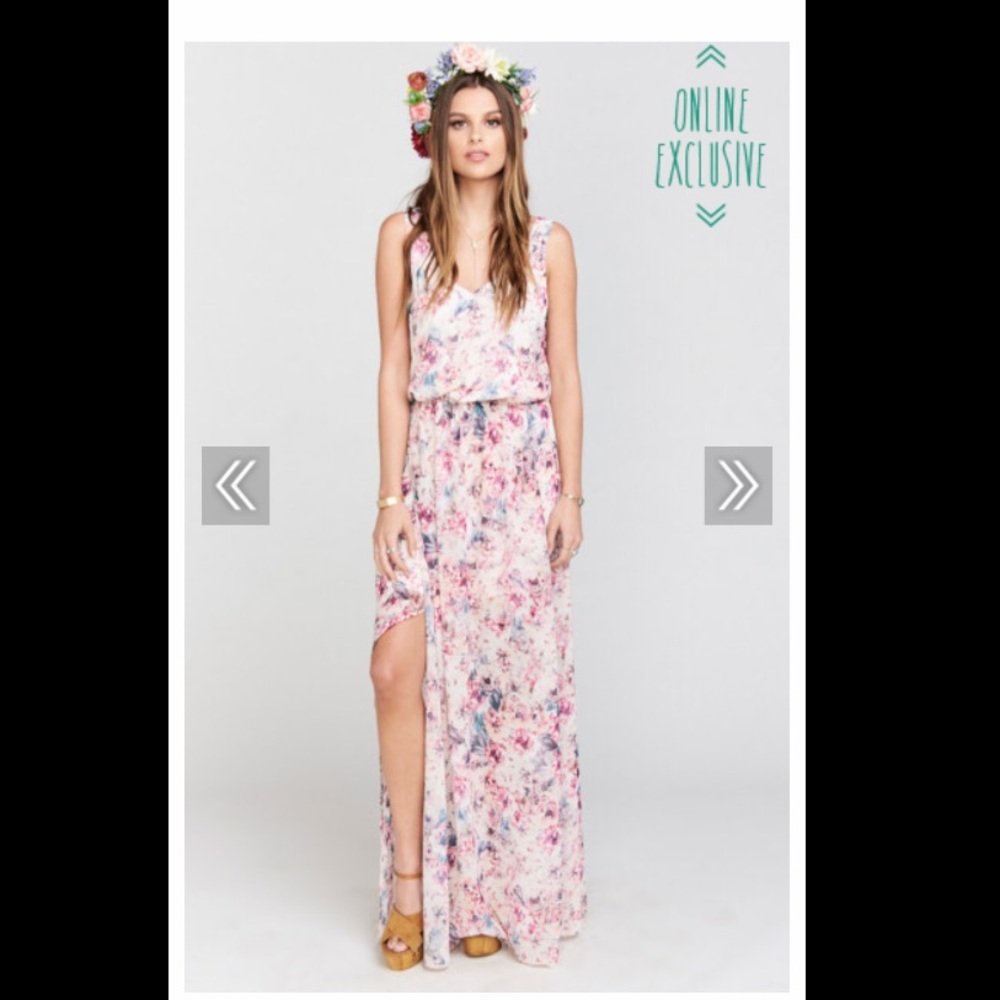 Show Me Your Mumu Wedding Shoes Floral Maxi
